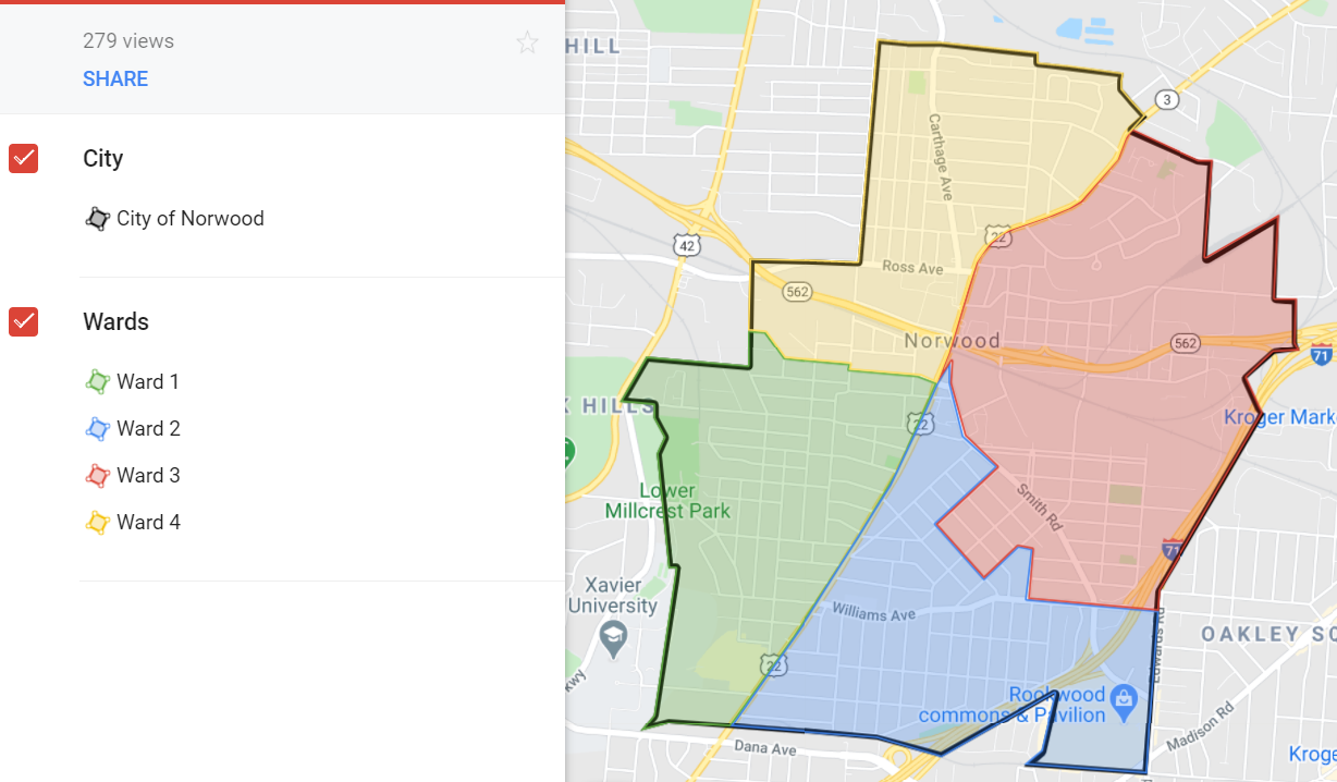 Norwood Park Map